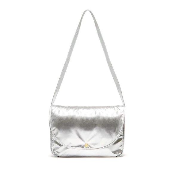 Ban.Do Metallic Silver Logged On Laptop Bag NWOT - Picture 1 of 9